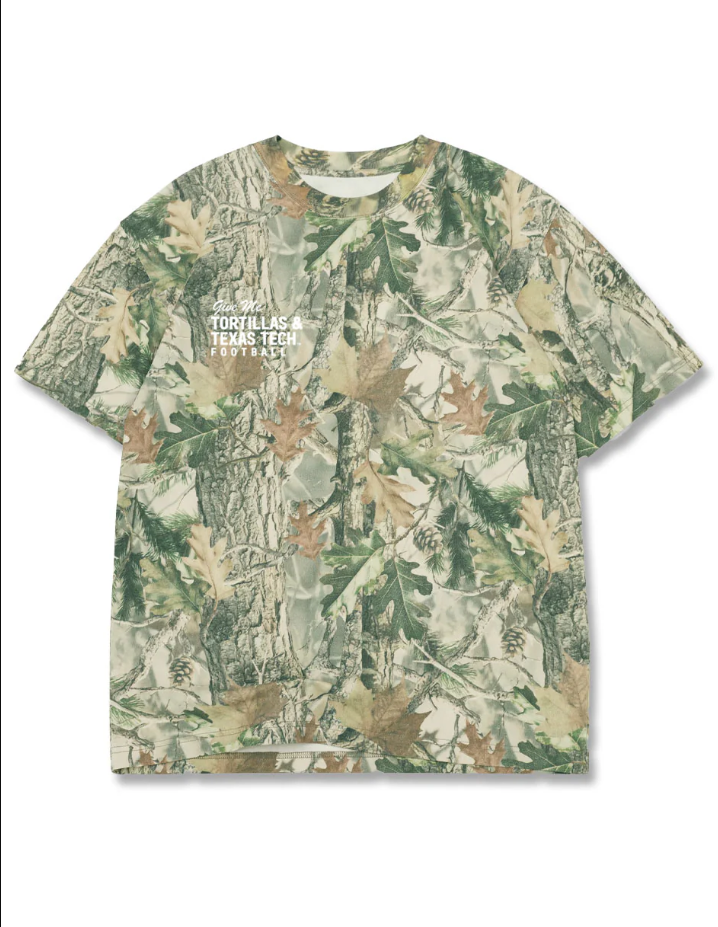 Texas Tech "Give Me Tortillas" Washed Camo Short Sleeve T-Shirt