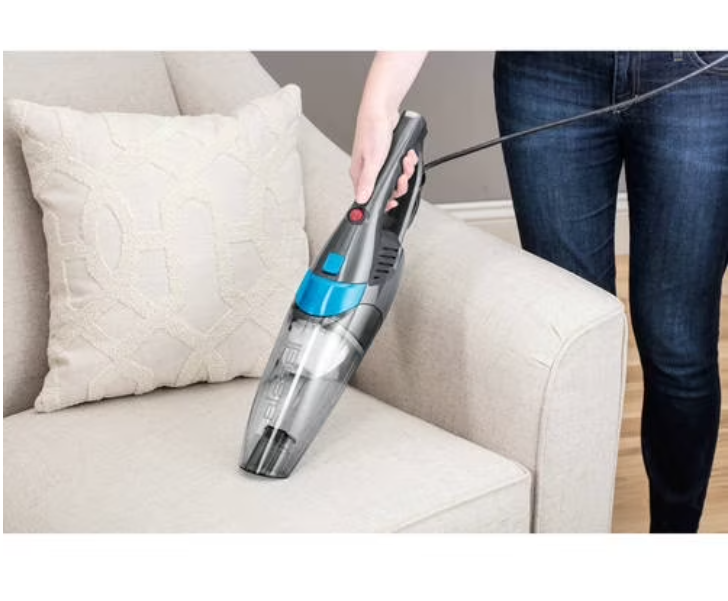 BISSELL 3-in-1, Corded, Stick Vacuum, Carpet, Area Rugs, Hardfloor, Upholstery, Removable Hand Vac, Lightweight, Easy Empty, 2030, Blue & Gray
