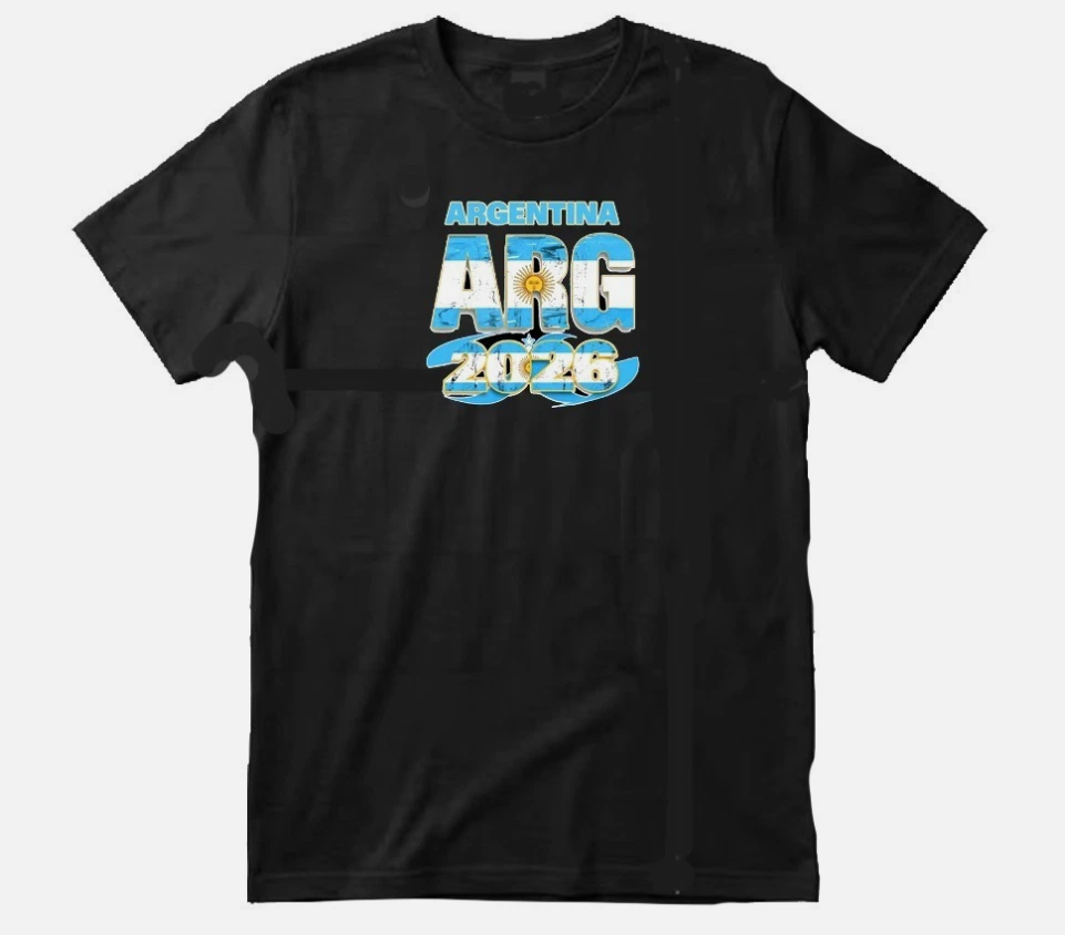 Argentina Soccer Country Flag T-Shirt World Cup 2026 Adult Unisex Football Tee