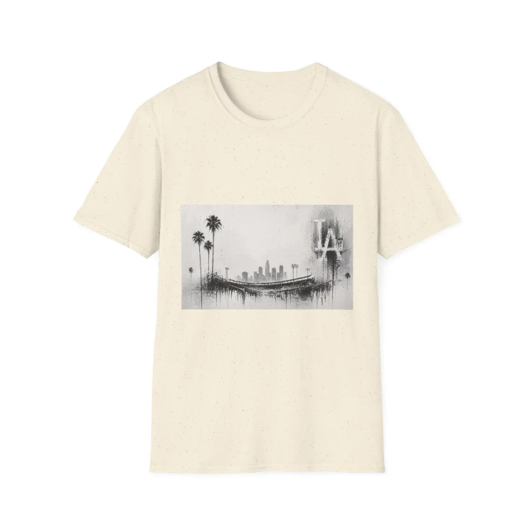 Los Angeles Dodgers Stadium Palm Trees Skyline T-Shirt