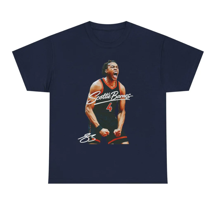 Scottie Barnes Toronto T Shirt Toronto Basketball Player Tee