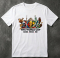 World Cup 2026 Soccer Shirt Logo 3, Custom USA Canada Mexico Football Tee