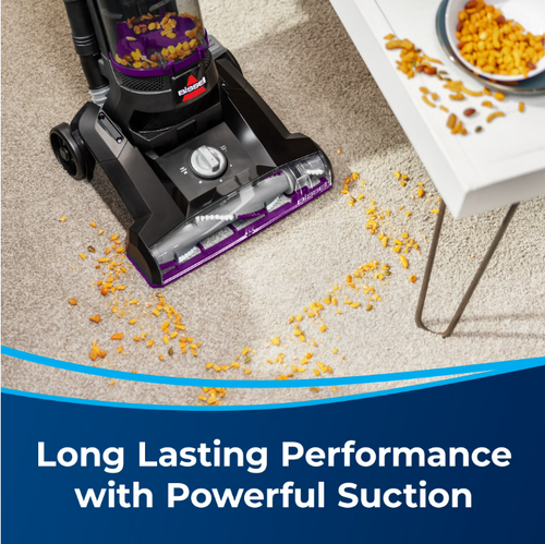BISSELL PowerForce Helix, Bagless, Upright Vacuum, Pet Friendly, Scatter-Free Technology, Helix Dirt Separation System, Lightweight, 3313U, Purple & Black