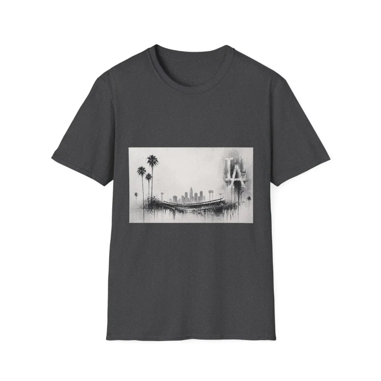 Los Angeles Dodgers Stadium Palm Trees Skyline T-Shirt