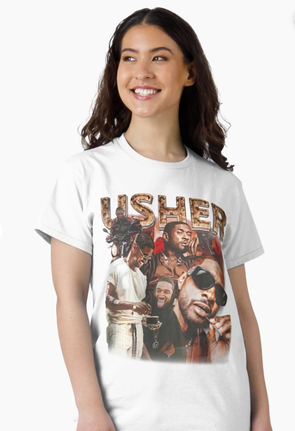 Usher 90s Rap Music Inspired Graphic Shirt Classic T-Shirt