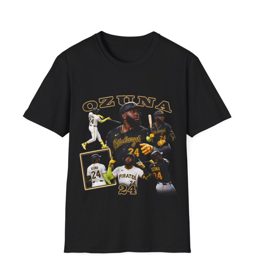 Marcell Ozuna Baseball Player T-Shirt Sports Tribute Tee