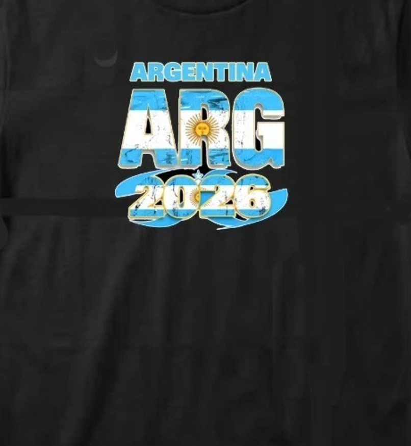 Argentina Soccer Country Flag T-Shirt World Cup 2026 Adult Unisex Football Tee