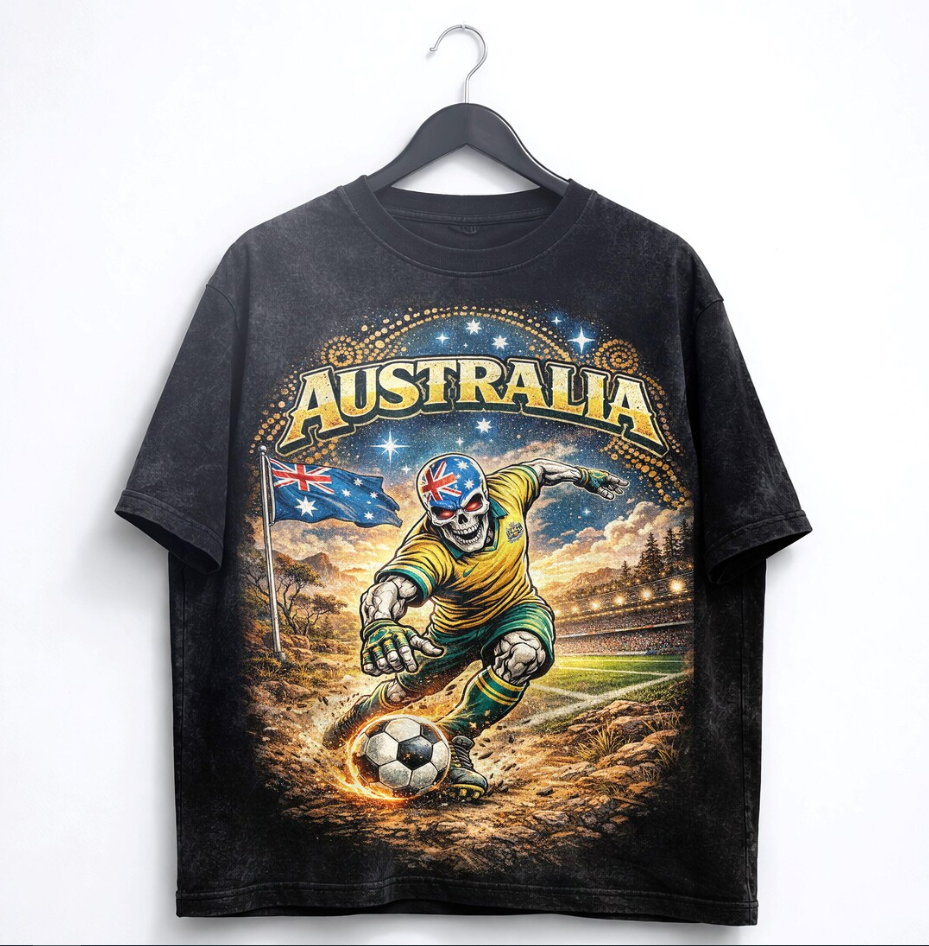 FIFA World Cup 2026 Australia Shirt, Australia Soccer Graphic Tee, Vintage Football Shirt, Aussie Fan Gift, Unisex Streetwear Soccer Tee.