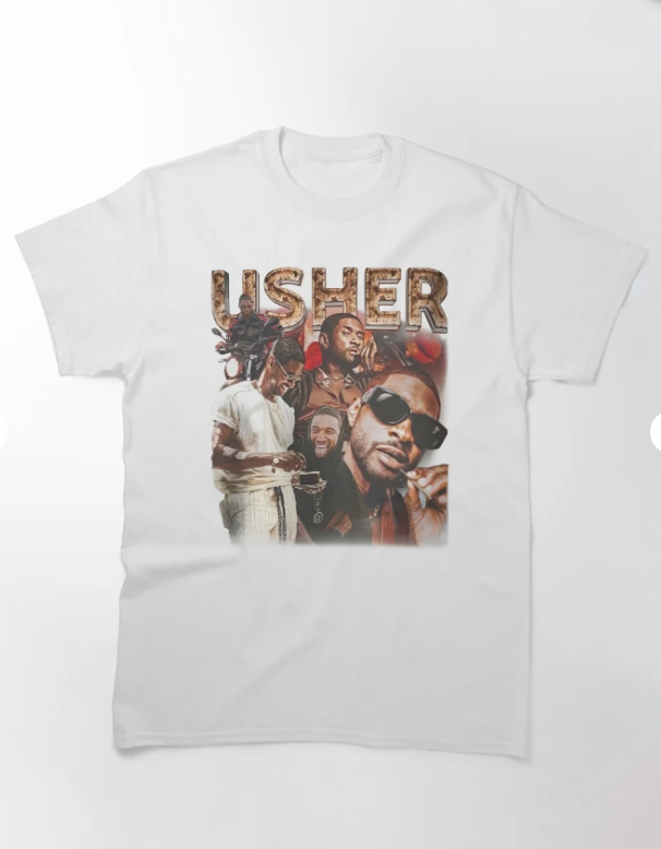 Usher 90s Rap Music Inspired Graphic Shirt Classic T-Shirt