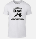 I'm a Tattooed Dad T-Shirt - Funny t shirt tattoos fathers day gift cool retro