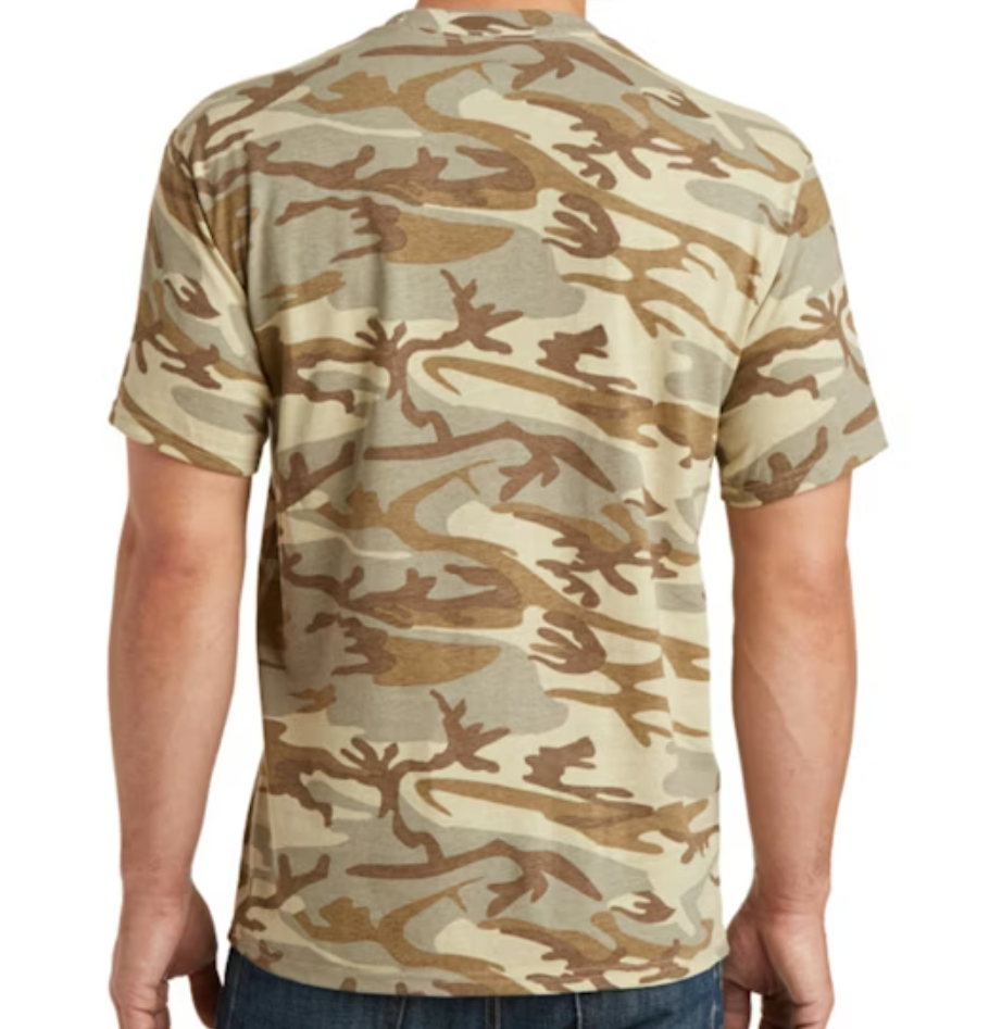 Port & Co Core Cotton Camo Tee