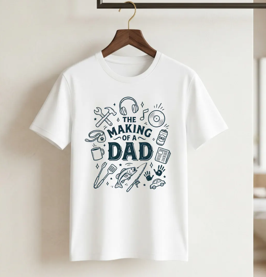 The Making of a Dad Shirt – Father’s Day Comfort Colors Graphic Tee – Gift for Dad & Husband