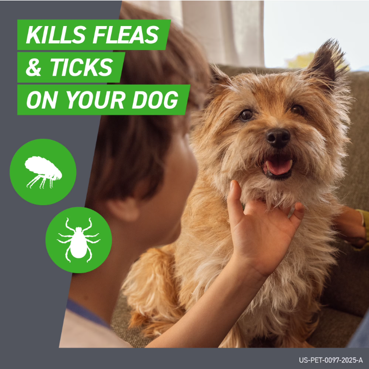 FRONTLINE Plus for Dogs Flea & Tick Medium Breed Dog Spot Treatment, 23 - 44 lbs, 3 Count