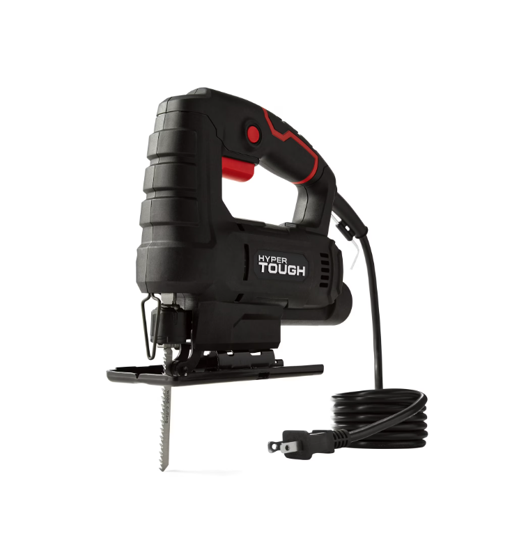 Hyper Tough 3.5-Amp Corded Jig Saw, Corded, 120 Volt, Model Number 44002, for Wood-Cutting