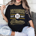 Pittsburgh Baseball Shirt Vintage Sport Tee, Pittsburgh Pirates Inspired Shirt, Retro Pittsburgh Baseball Fan Shirt, Game Day Tee