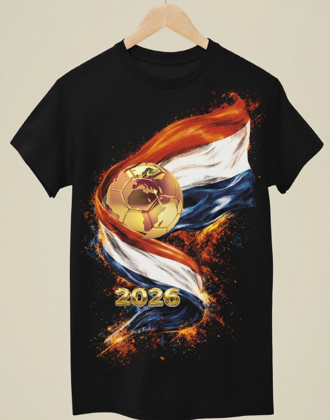 WC 2026 INSPIRED Cool Unisex Black T-Shirt - Netherlands