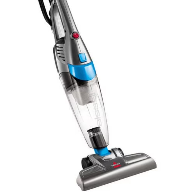 BISSELL 3-in-1, Corded, Stick Vacuum, Carpet, Area Rugs, Hardfloor, Upholstery, Removable Hand Vac, Lightweight, Easy Empty, 2030, Blue & Gray