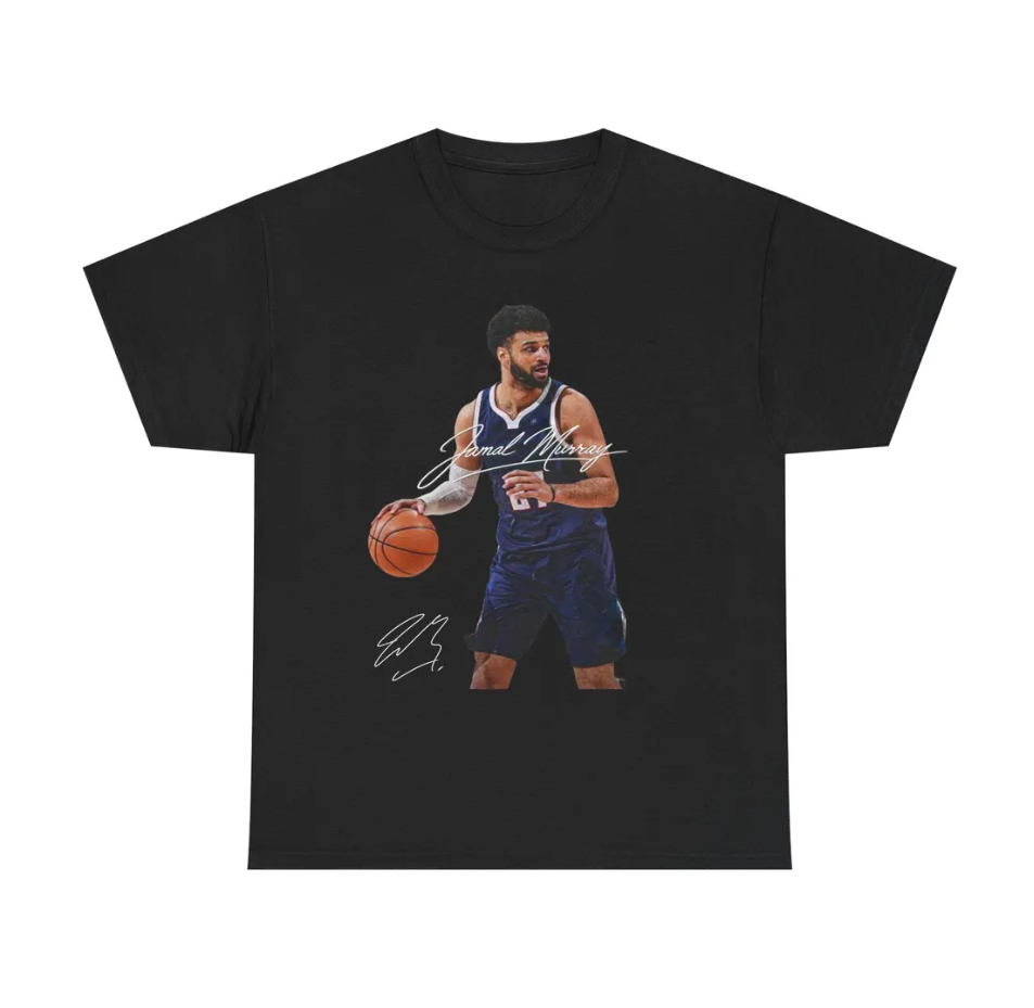 Jamal Murray Denver T Shirt Graphic Tee Autograph Edition