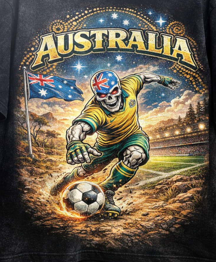 FIFA World Cup 2026 Australia Shirt, Australia Soccer Graphic Tee, Vintage Football Shirt, Aussie Fan Gift, Unisex Streetwear Soccer Tee.