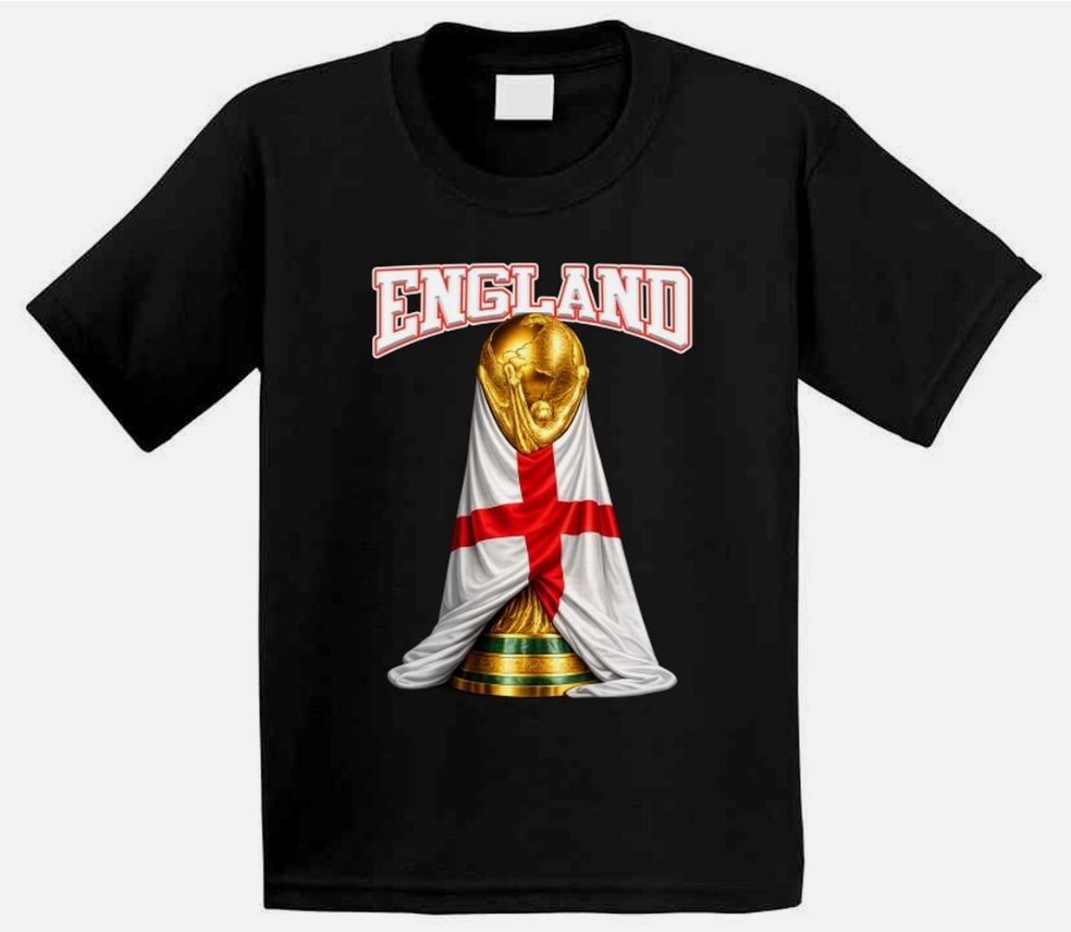 England World Cup Soccer Fan T Shirt