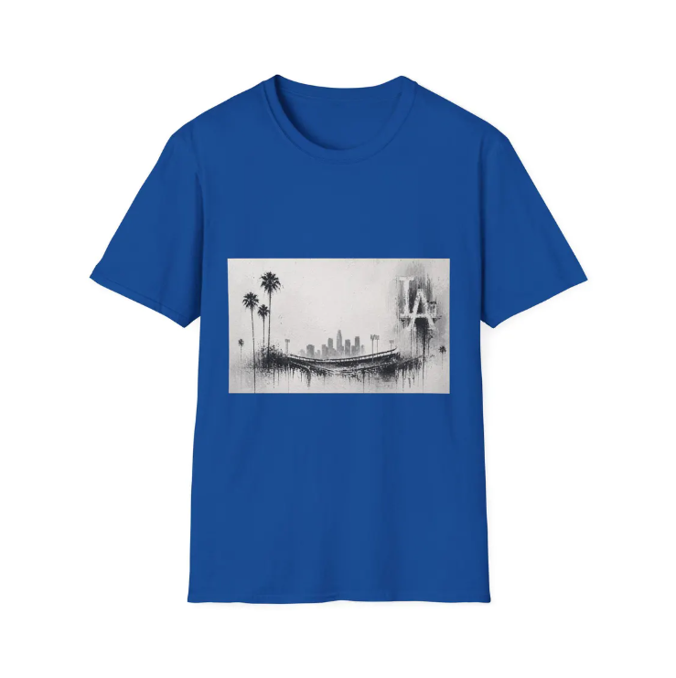 Los Angeles Dodgers Stadium Palm Trees Skyline T-Shirt