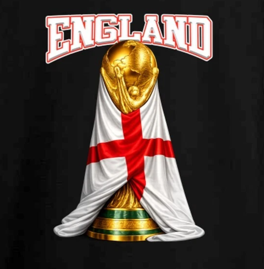 England World Cup Soccer Fan T Shirt