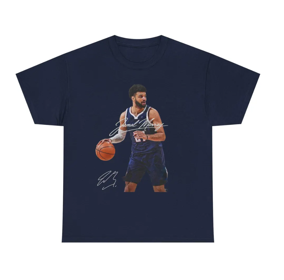 Jamal Murray Denver T Shirt Graphic Tee Autograph Edition