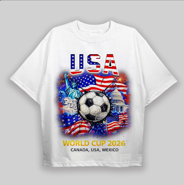 USA World Cup 2026 Shirt Soccer Fan Tee American Flag Football Shirt Game Day Outfit Canada USA Mexico Unisex Gift.