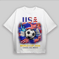 USA World Cup 2026 Shirt Soccer Fan Tee American Flag Football Shirt Game Day Outfit Canada USA Mexico Unisex Gift.