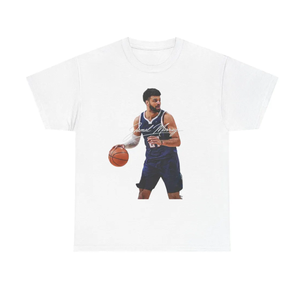 Jamal Murray Denver T Shirt Graphic Tee Autograph Edition