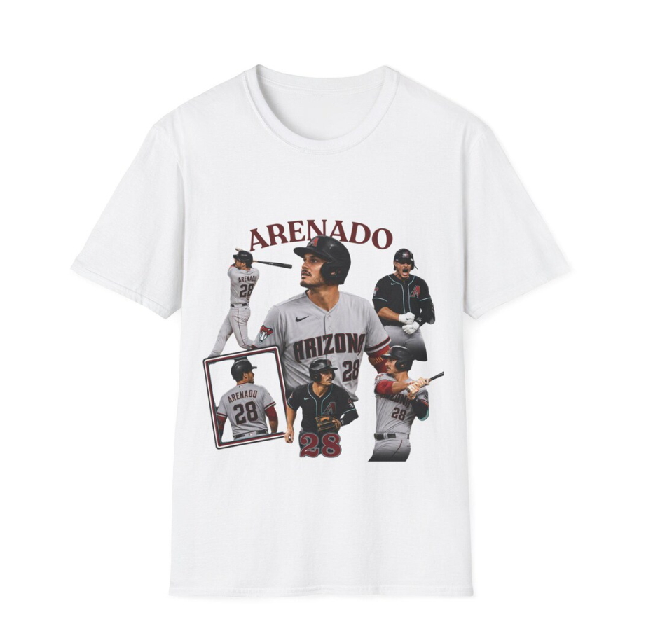 Nolan Arenado Baseball Collage T-Shirt Nolan Arenado Diamondbacks Player Tee