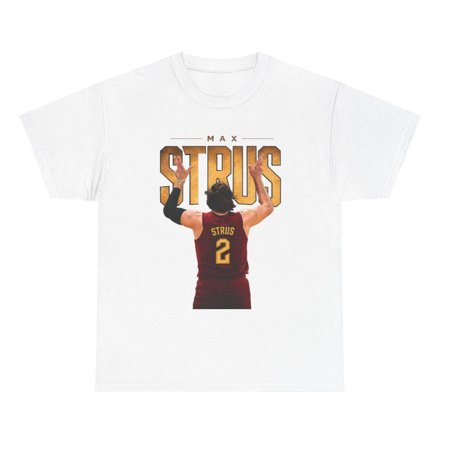Max Strus Cleveland T Shirt Autograph Edition Basketball Player Tee