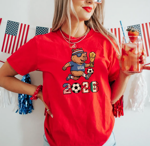 2026 North America Soccer Shirt, Cup Soccer Shirt, USA Shirt, Funny 2026 Soccer Goose Shirt, USA Mexico Canada Football Graphic