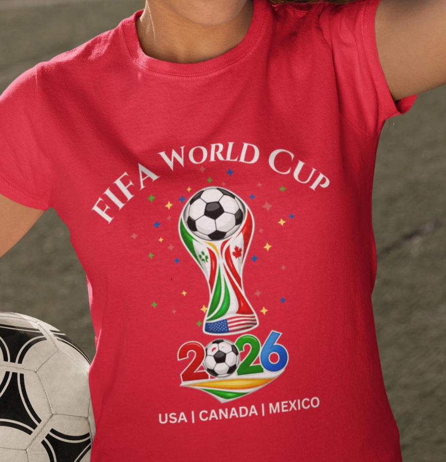 World Cup 2026 Emblem T-Shirt | USA Canada Mexico T-Shirt, Soccer Fan Tee