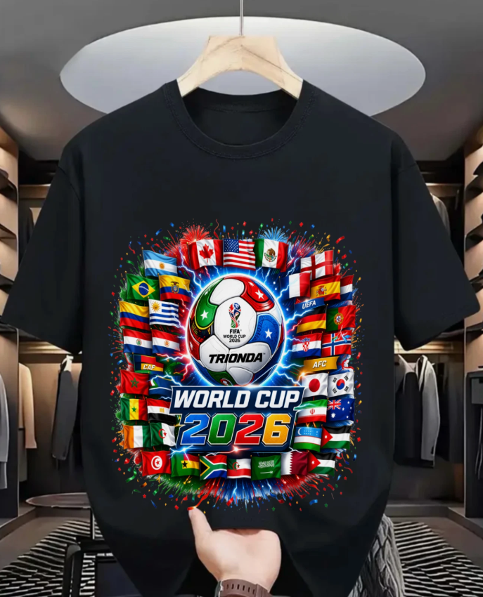 USA Soccer Shirt 2026 World Cup Fan Tee American Flag Football T-Shirt Gifts