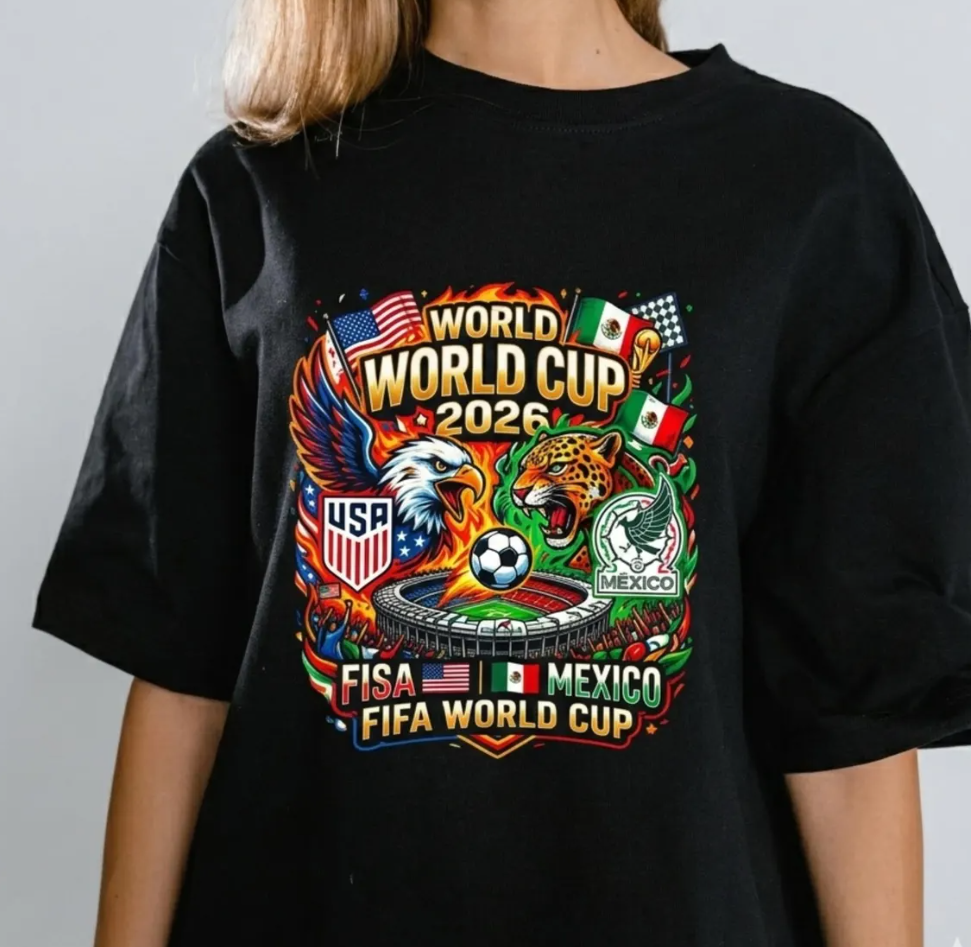 2026 FIFA World Cup T-Shirt, Mens Soccer Graphic Tee, Football Fan Apparel