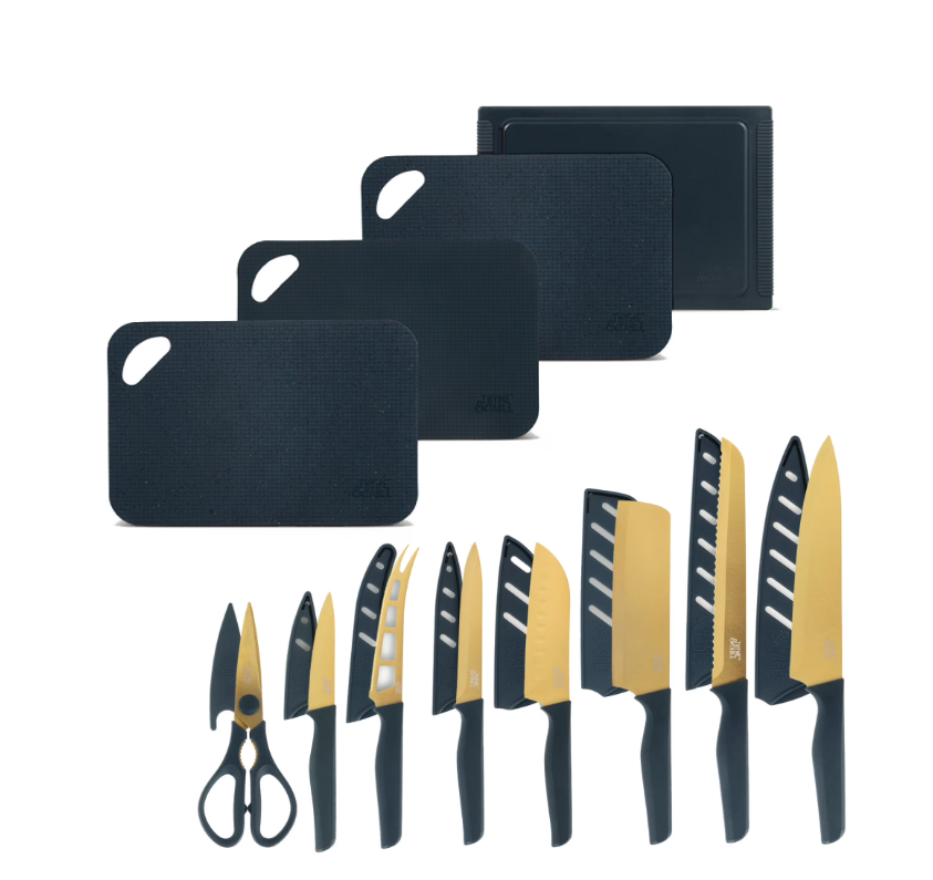 Thyme & Table 20-Piece Knife Set - Blue