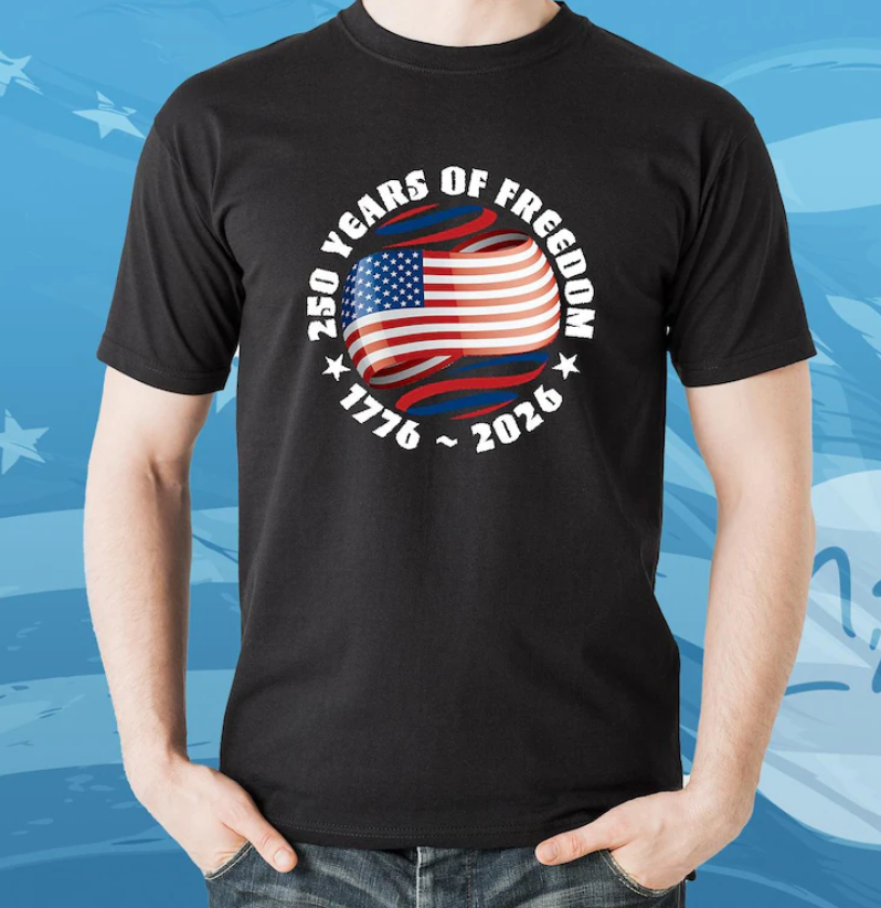 USA 250th Anniversary Shirt — 1776-2026 Patriotic Tee — Semiquincentennial Pride