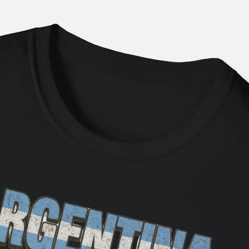 Argentina Flag Futbol Soccer T-Shirt | Nations Heritage Collection | Vintage