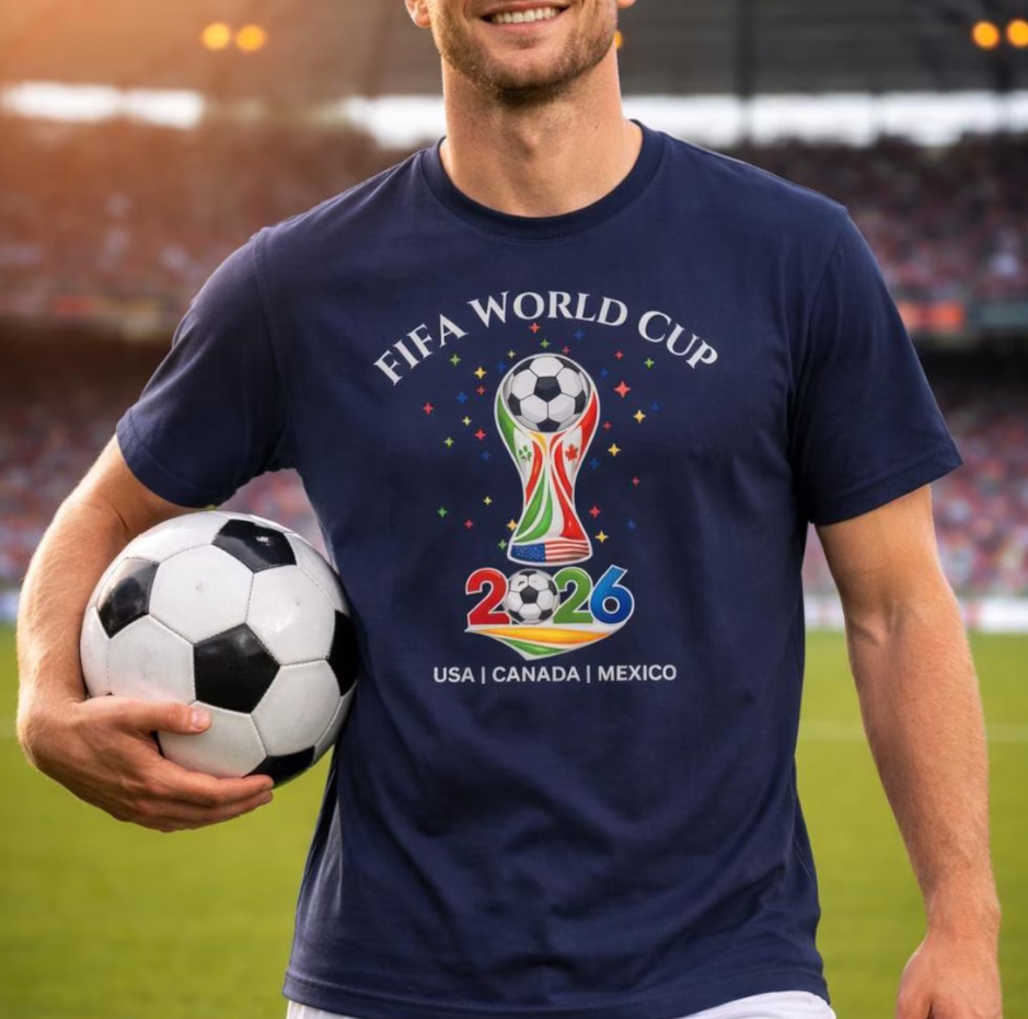 World Cup 2026 Emblem T-Shirt | USA Canada Mexico T-Shirt, Soccer Fan Tee