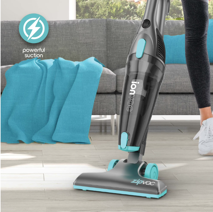 Ionvac ZipVac Corded Stick Vacuum, Multi-Surface 3-in-1 Upright/Handheld Vacuum Cleaner, Model #8842