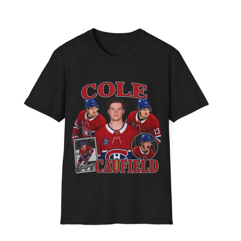 Cole Caufield Hockey Player T-Shirt Montreal Canadiens Fan Tee, Montreal Canadiens merch