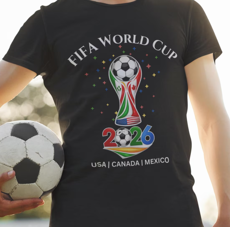 World Cup 2026 Emblem T-Shirt | USA Canada Mexico T-Shirt, Soccer Fan Tee