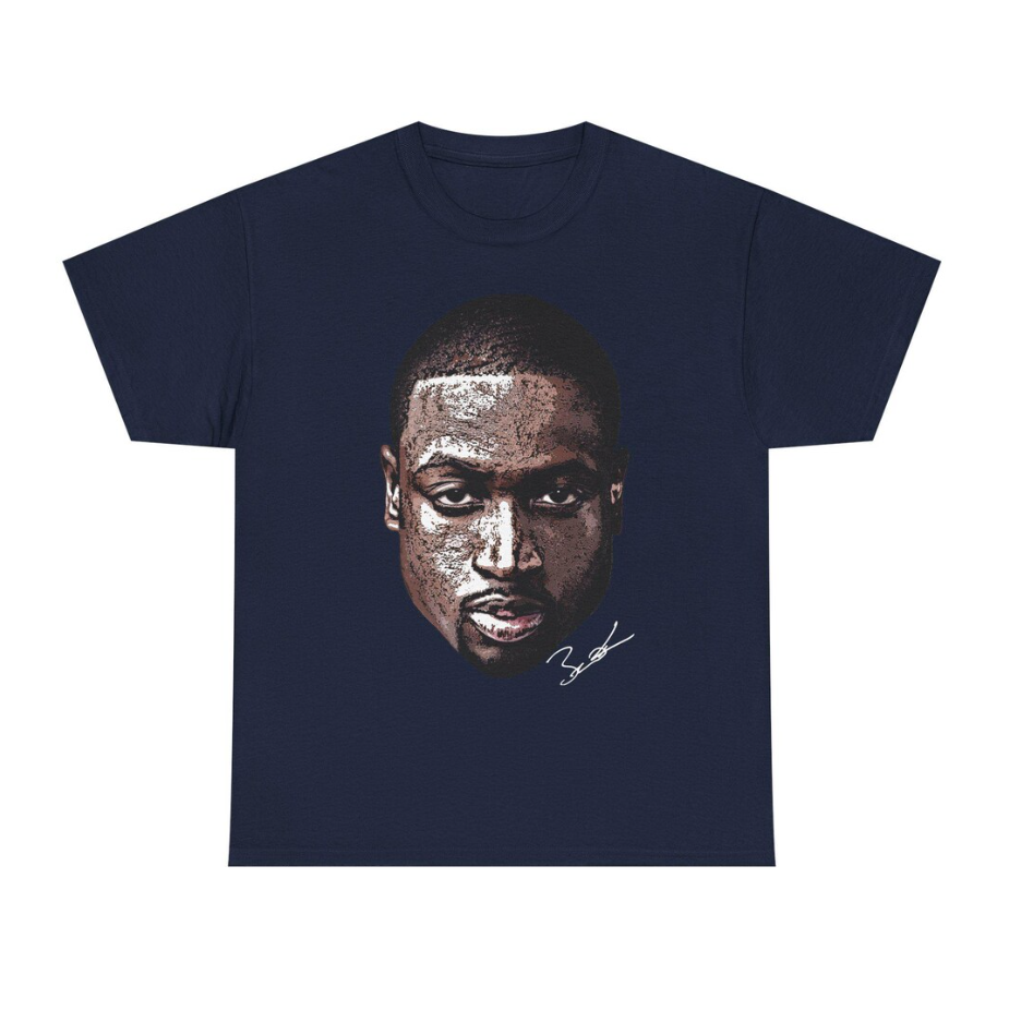 Dwyane Wade Face T-Shirt Basketball Legend Tee