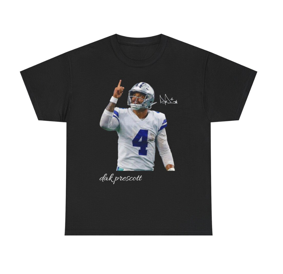 Dak Prescott Dallas T Shirt Autograph Edition