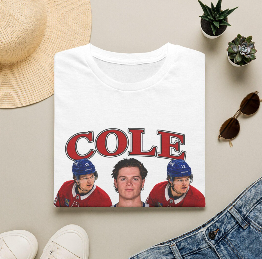 Cole Caufield Hockey Player T-Shirt Montreal Canadiens Fan Tee, Montreal Canadiens merch