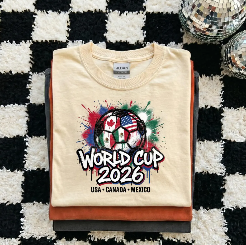 FIFA World Cup 2026 Shirt, USA Canada Mexico Host Soccer Tee, World Cup 26 Trophy Fan Gift, Football Supporter Tee