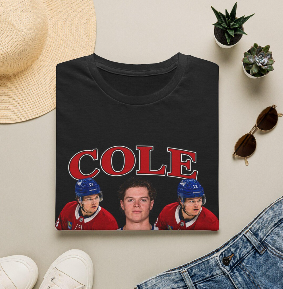 Cole Caufield Hockey Player T-Shirt Montreal Canadiens Fan Tee, Montreal Canadiens merch