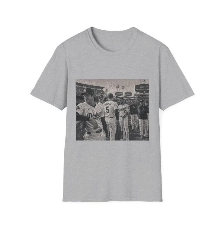 Vintage Baseball Team Photo T-Shirt, Retro Dugout Players Tee, Sepia Sports Shirt, Stadium Baseball Graphic Tee, Classic Game Day Fan Shirt