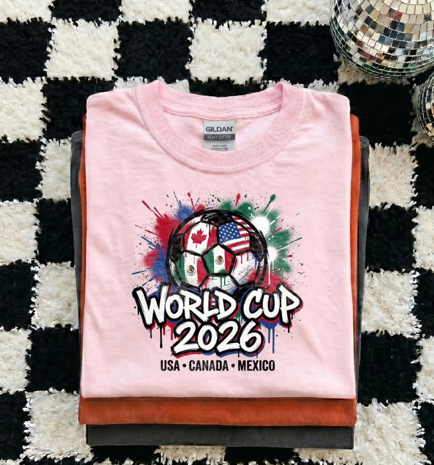 FIFA World Cup 2026 Shirt, USA Canada Mexico Host Soccer Tee, World Cup 26 Trophy Fan Gift, Football Supporter Tee